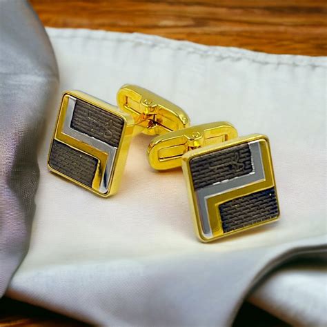 Gold plated Givenchy Cufflinks for Men .